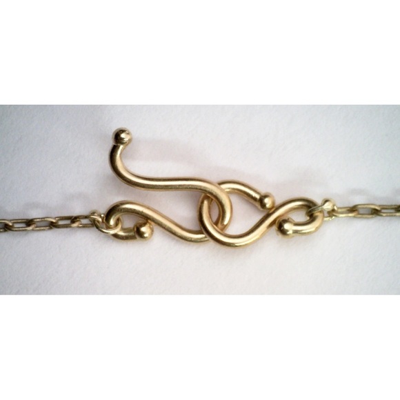 Ten Thousand Things 18k Gold Tourmaline and Gray Pearl Necklace Rare - Picture 4 of 6